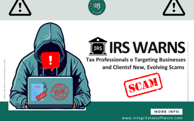 IRS Warns Tax Professionals of New, Evolving Scams Targeting Businesses and Clients